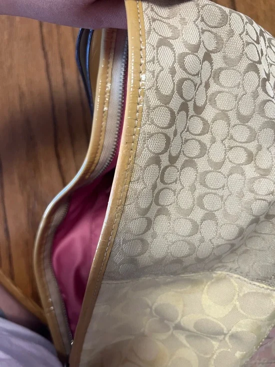 Vintage Coach pastel patchwork shoulder bag - Picture 8 of 10